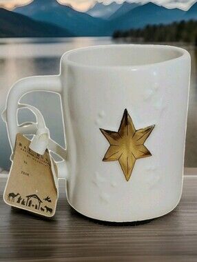 RAE DUNN: FOLLOW THE STAR: CHRISTMAS: DOUBLE-SIDED: COFFEE MUG: BRAND NEW